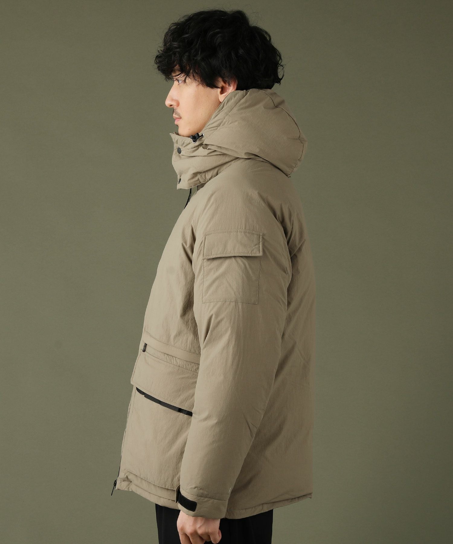 フード脱着式マットナイロンダウンジャケット | 【公式】SPU スプ公式