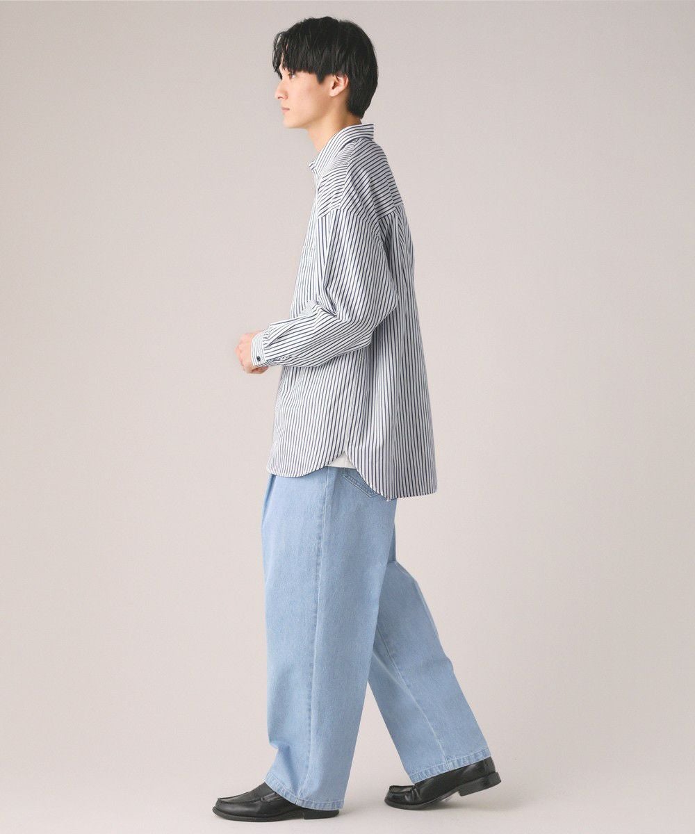 120/2ブロードストライプオーバーサイズ長袖シャツ | 【公式】SPU スプ