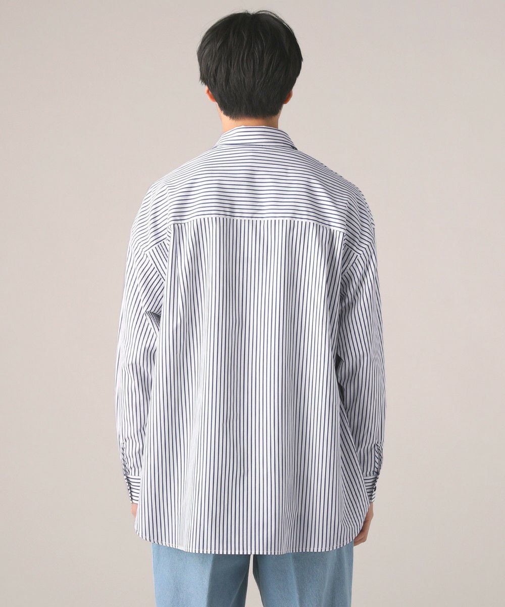 120/2ブロードストライプオーバーサイズ長袖シャツ | 【公式】SPU スプ