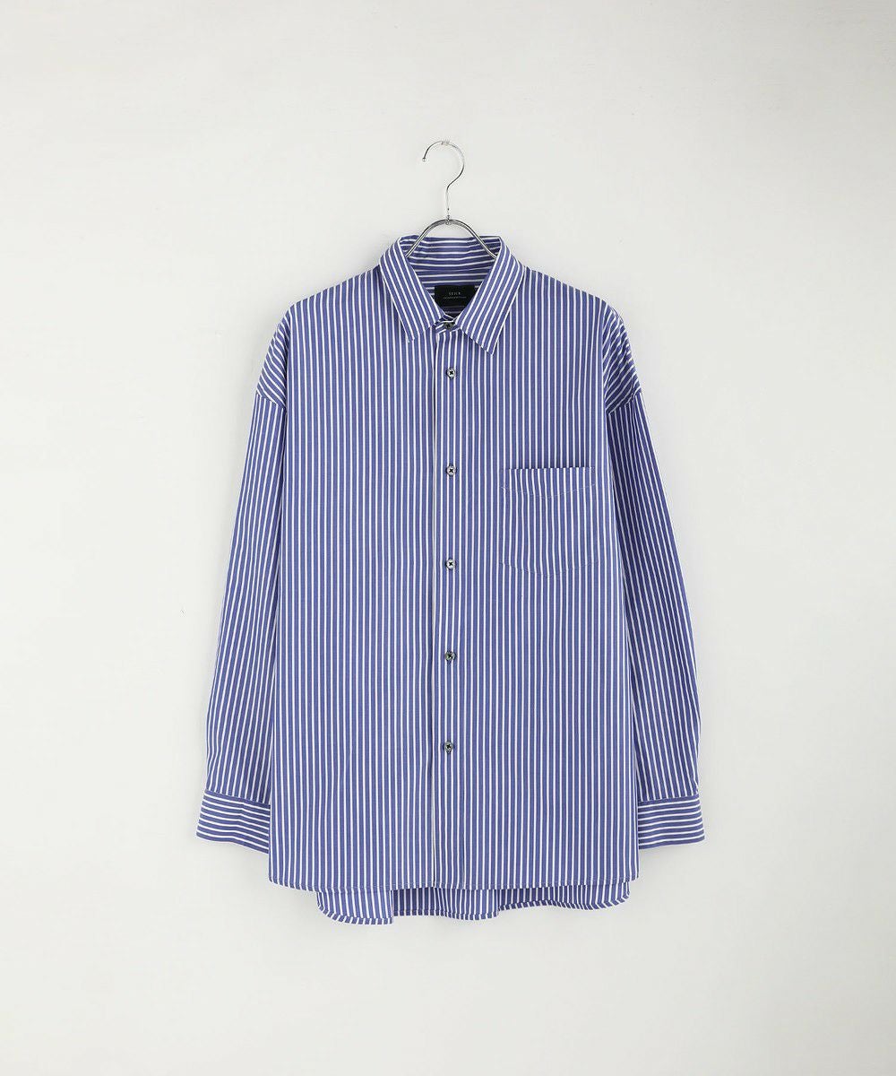 120/2ブロードストライプオーバーサイズ長袖シャツ | 【公式】SPU スプ