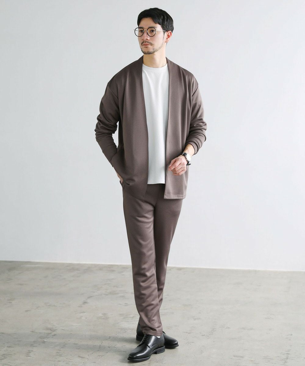 ハイストレッチリラクシングノーカラージャケット＆イージーテーパード