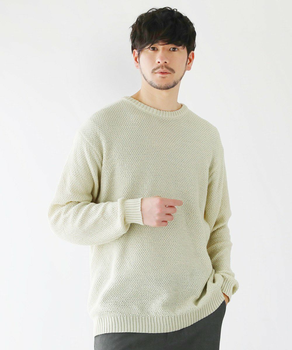 ウォッシャブル12G鹿の子編みクルーネックニット | 【公式】SPU スプ