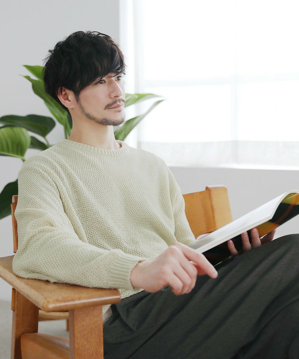 ウォッシャブル12G鹿の子編みクルーネックニット | 【公式】SPU スプ