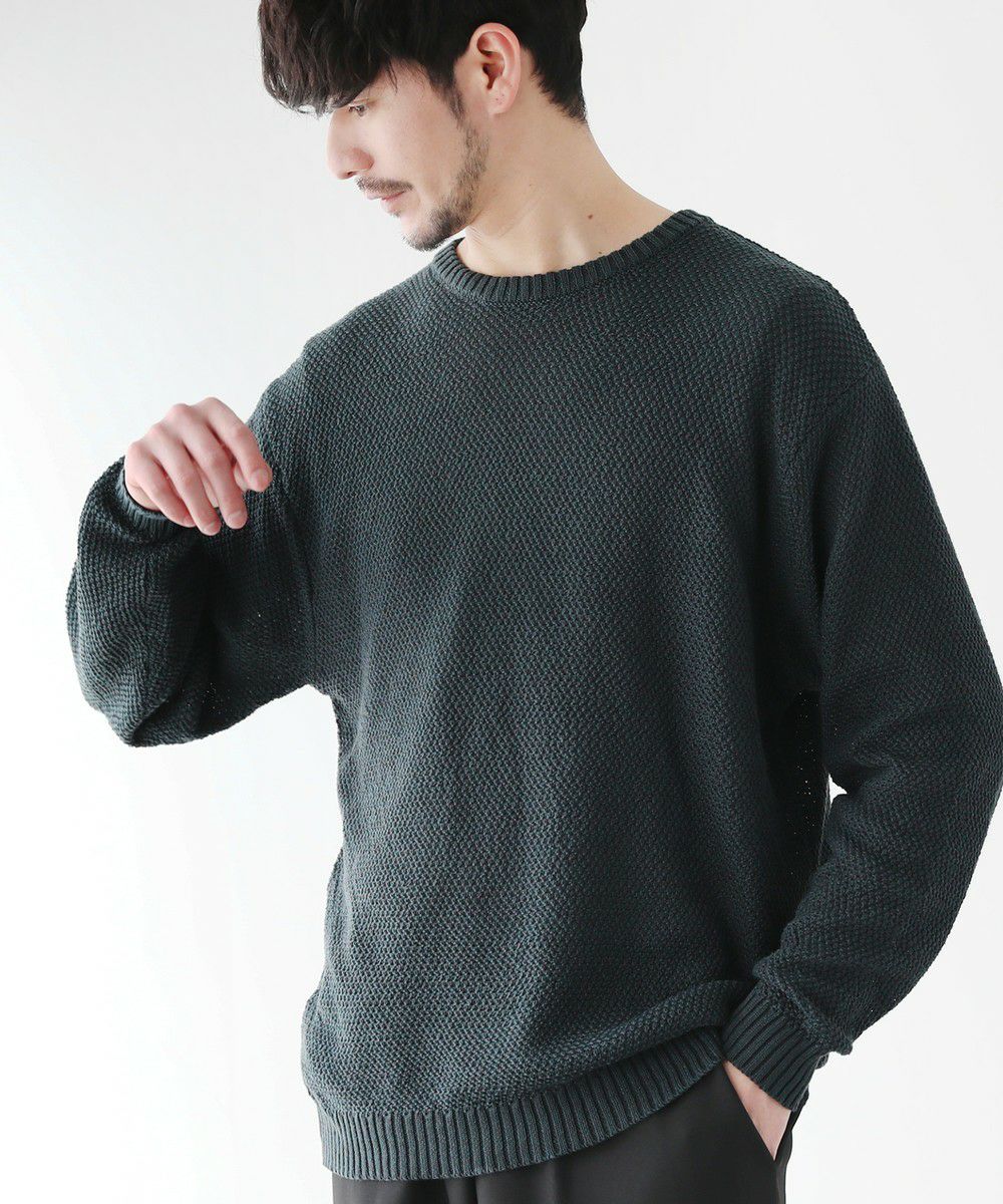 ウォッシャブル12G鹿の子編みクルーネックニット | 【公式】SPU スプ