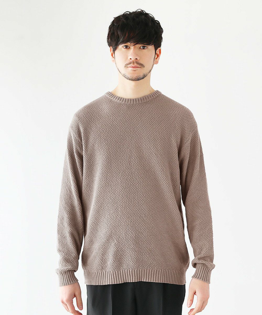 ウォッシャブル12G鹿の子編みクルーネックニット | 【公式】SPU スプ