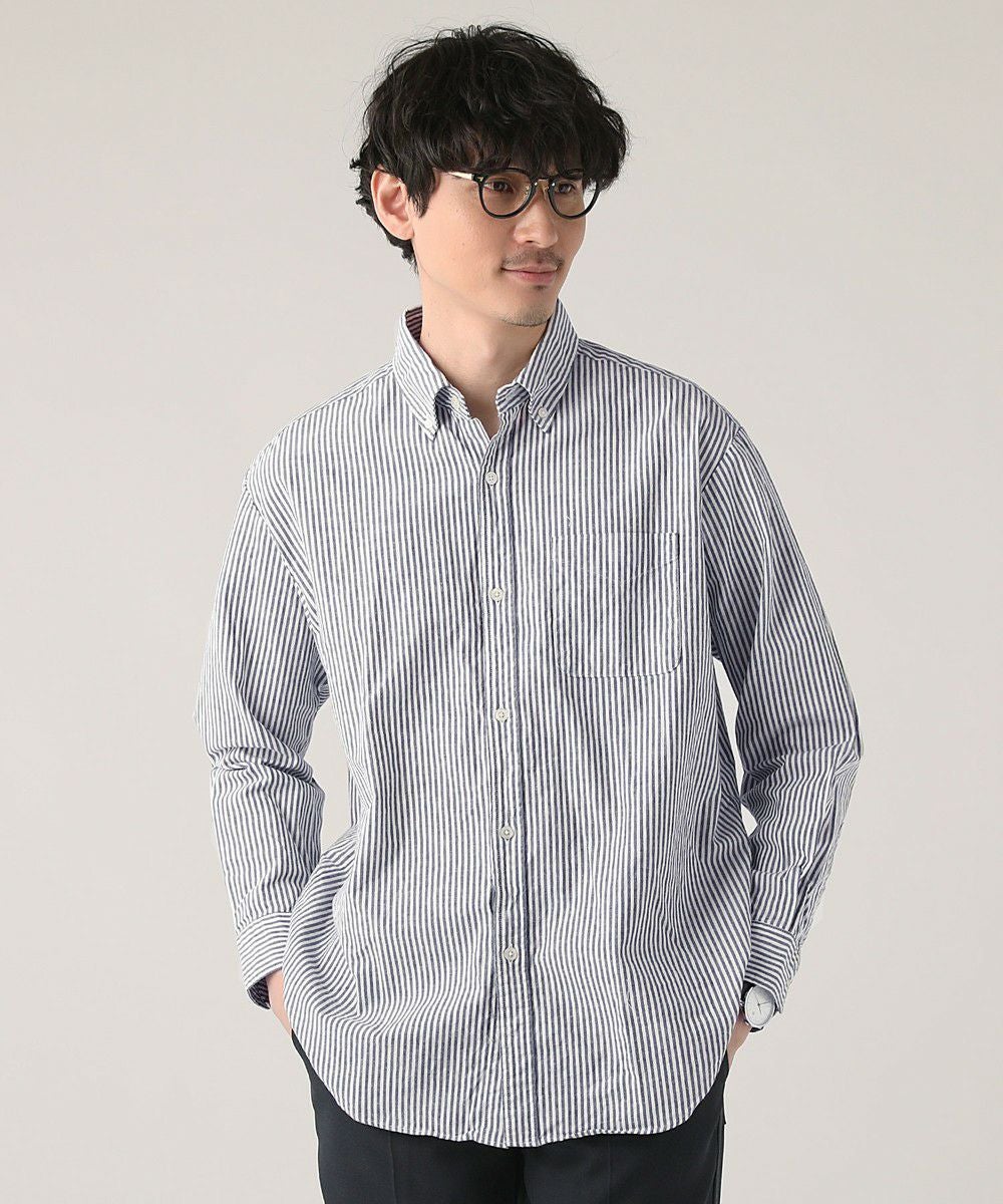 日本製オックスストライプボタンダウン長袖シャツ | 【公式】SPU スプ