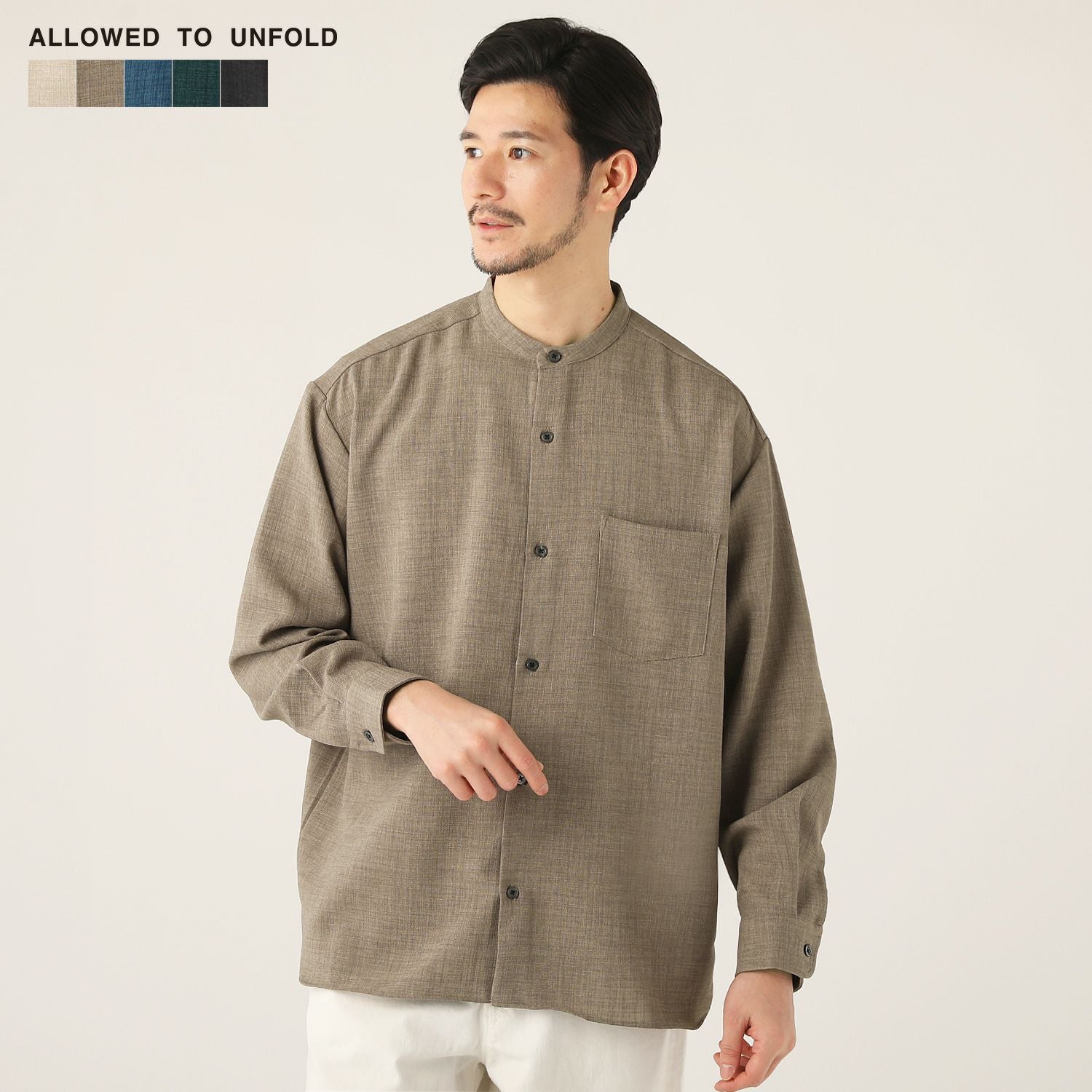 日本製TECHキャンバスワイドレギュラー長袖シャツ | 【公式】SPU スプ