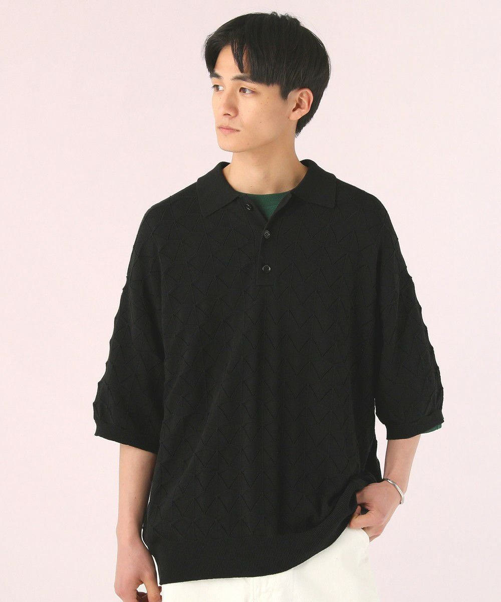 ハイツイスト ジオメトリックレースニットポロシャツ | 【公式】SPU