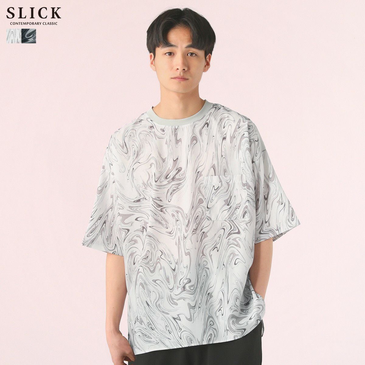ステラマッカートニー　マーブルエフェクトTシャツ Stella McCartney（ステラ・マッカートニー） Tシャツ 6J0158 3SPY48