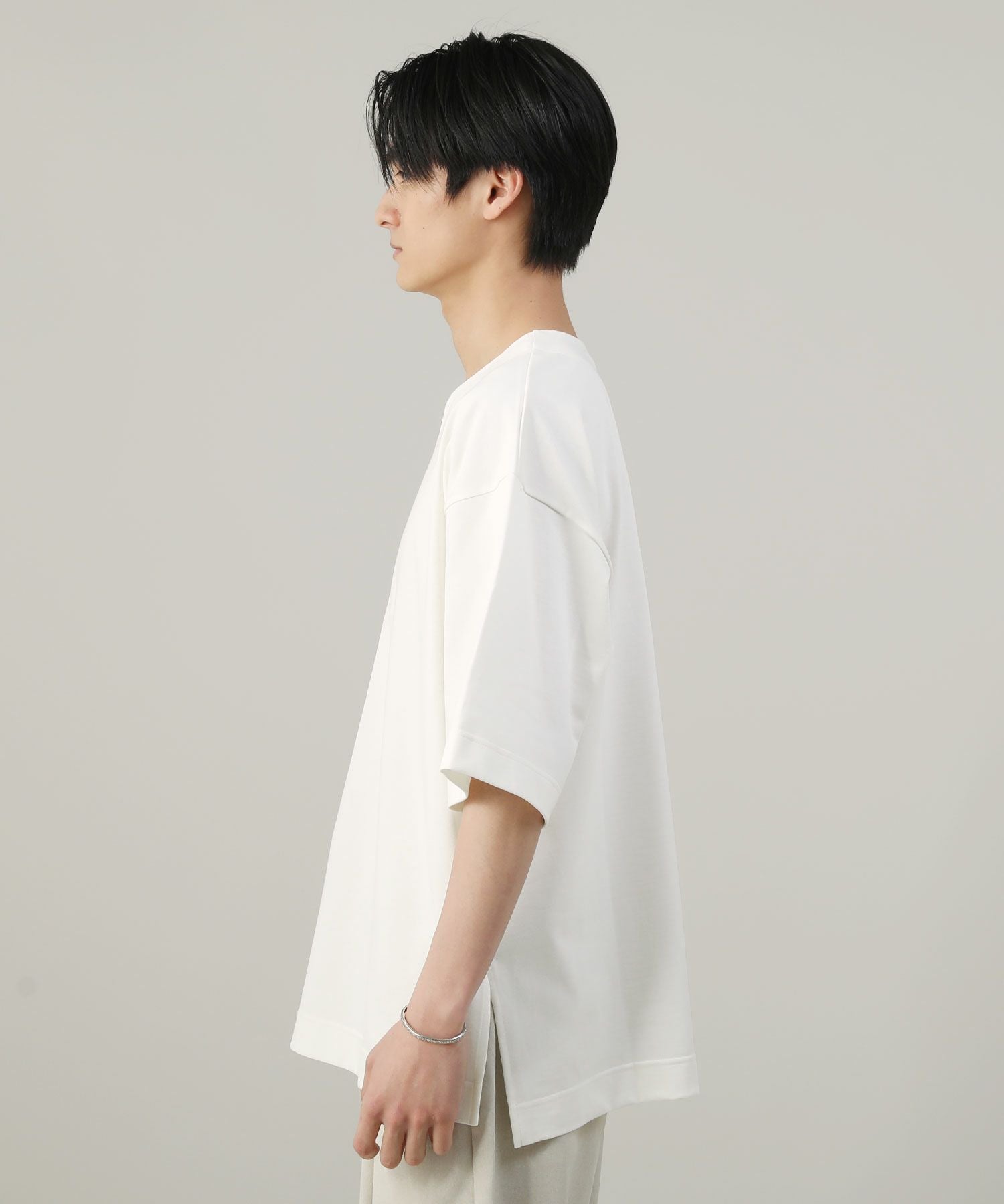 日本製VORTEX 8オンス(MVS天竺) キーネック ハーフスリーブTシャツ