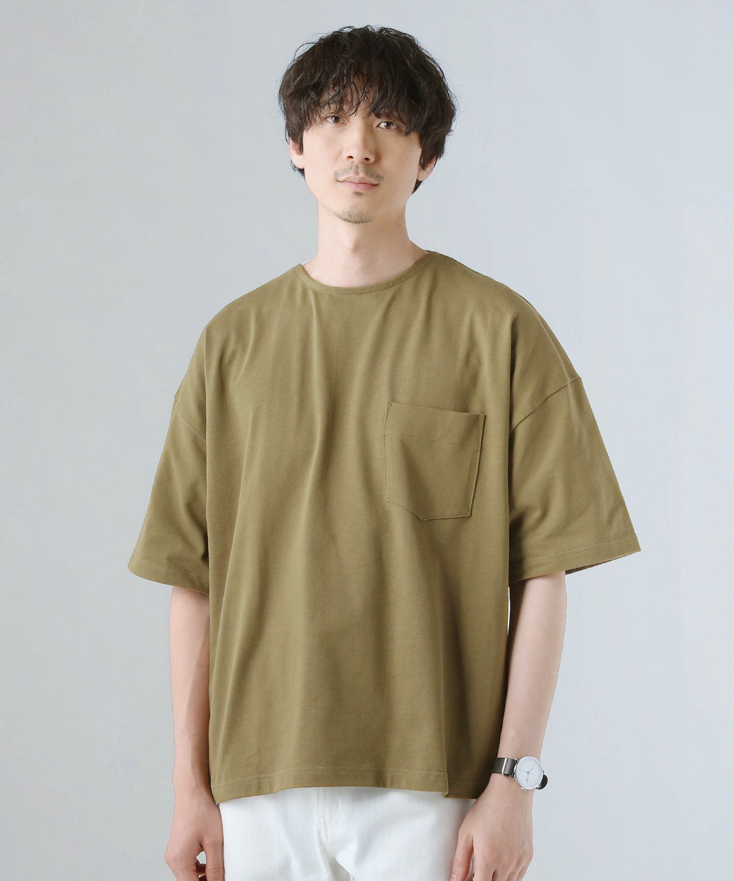 日本製VORTEX 8オンス(MVS天竺)サイドスリットハーフスリーブボクシーA