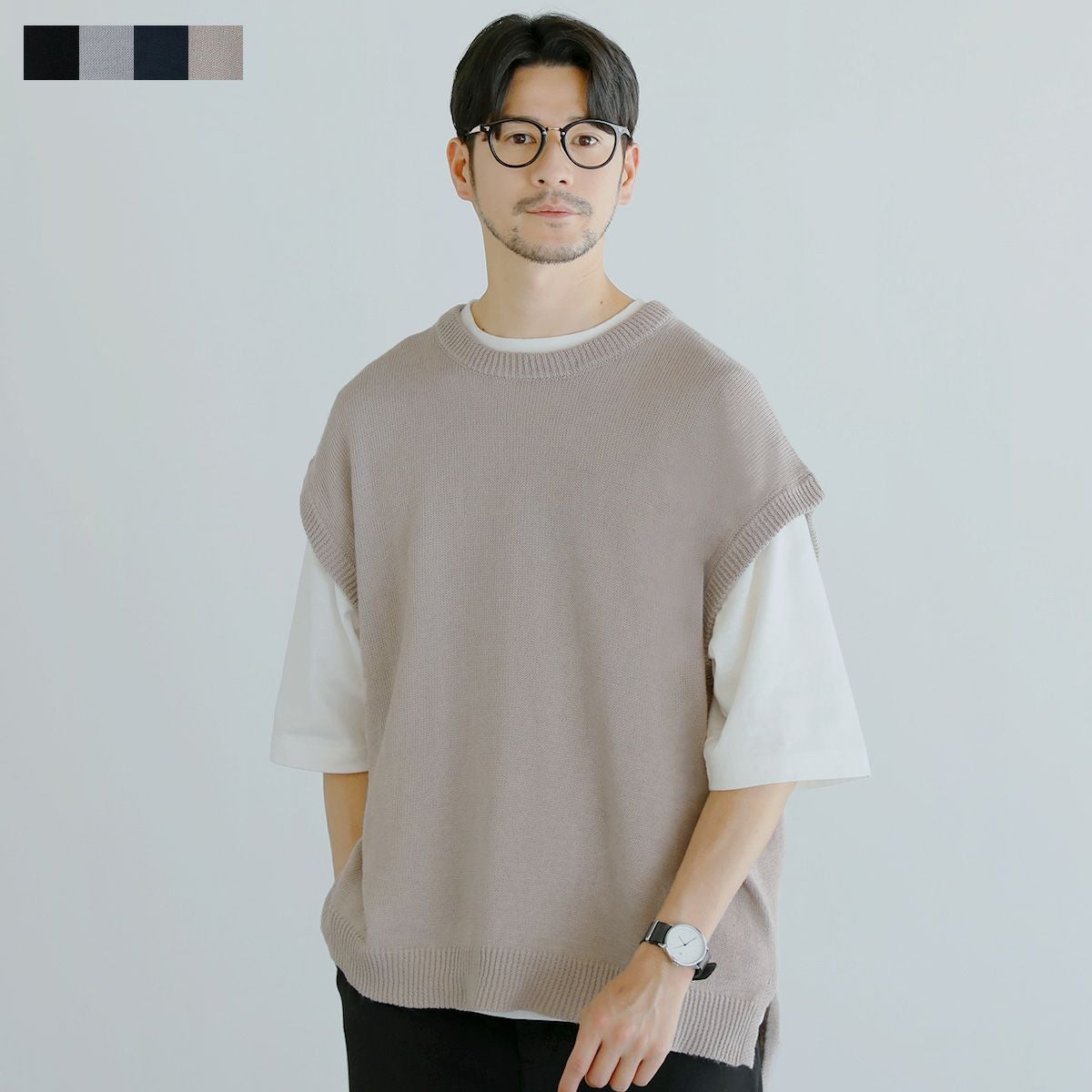 綿麻ニットベスト | 【公式】SPU スプ公式通販｜メンズセレクトショップ