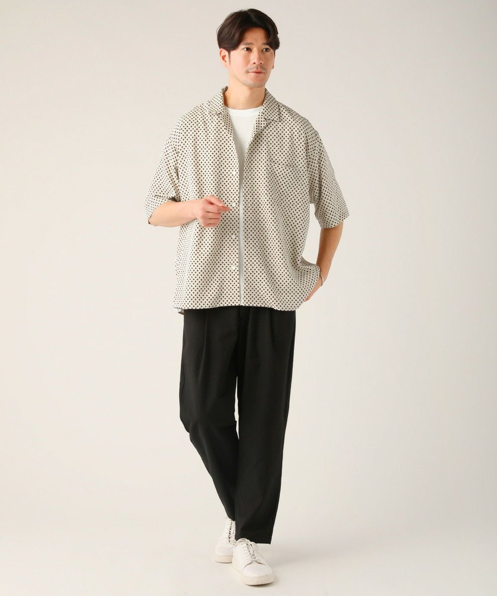 レトロプリント/ストライプ半袖オープンカラーシャツ | 【公式】SPU