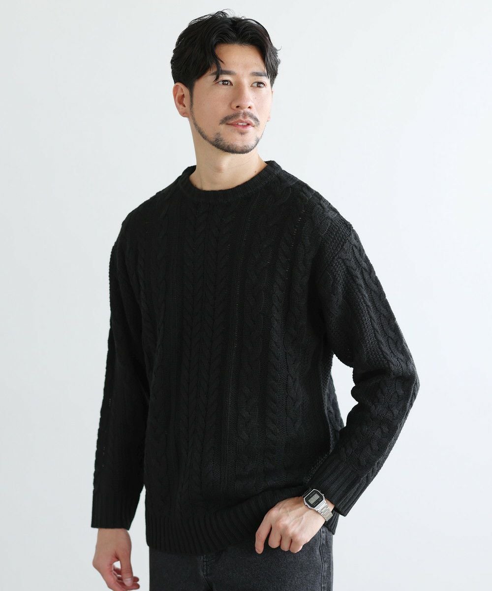 【ユノートル une autre 】＊新品＊イタリア製糸 ケーブル編みニット セール】ケーブル編みニット（ニット/セーター）｜NinaetLina