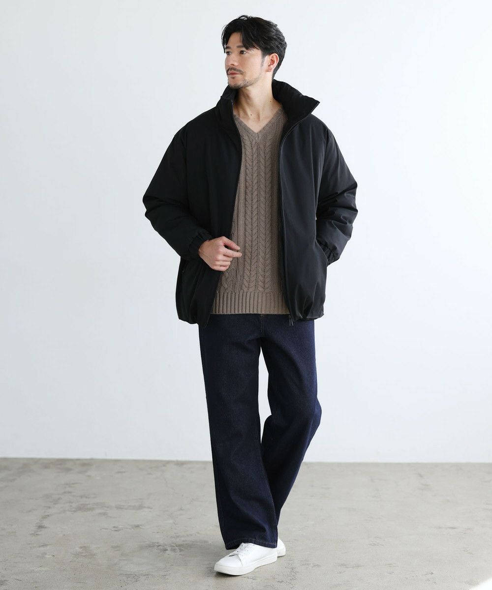 セミワイドシルエットケーブル編みVネックニット | 【公式】SPU スプ