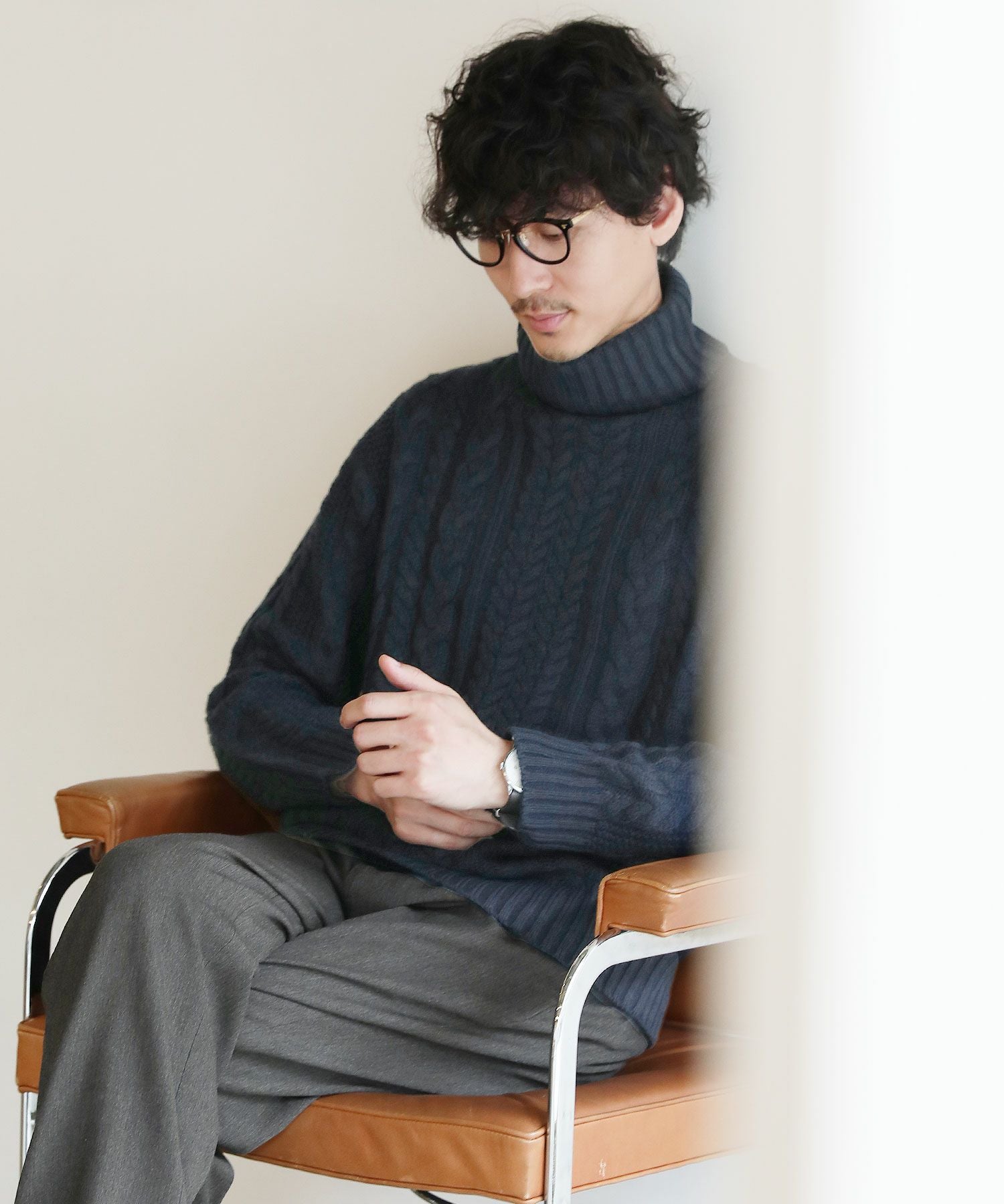 【nest Robe】ケーブル編みタートルネックニット ニットで秋支度 | PRESS ROOM | nest Robe Shop Blog | nest Robe