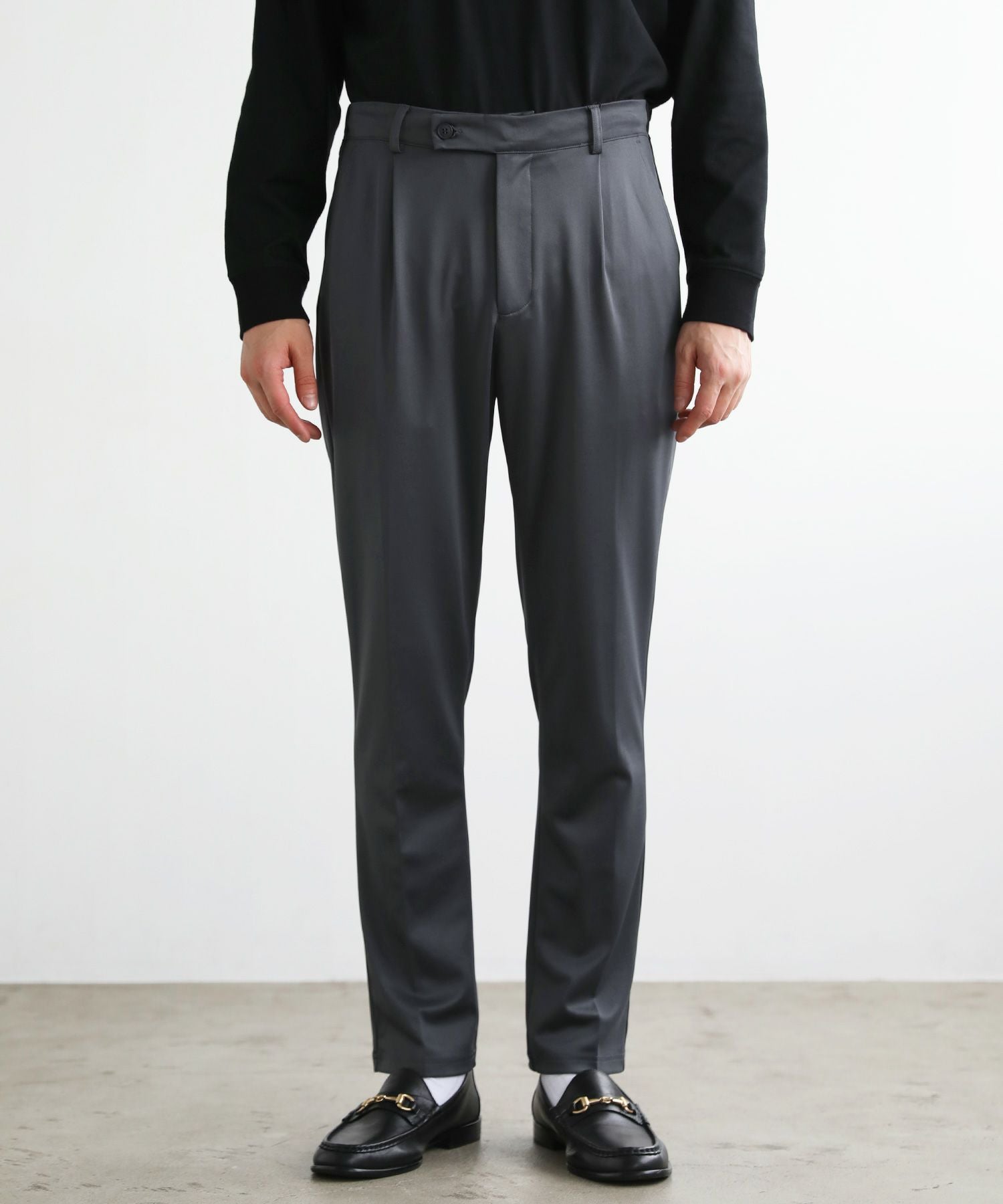 ハイストレッチポンチジャージテーラードジャケット＆スラックスパンツ