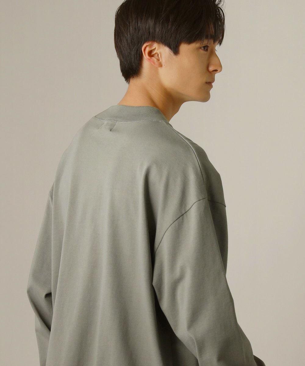 ハイゲージジャージードローストリングモックネックプルオーバー