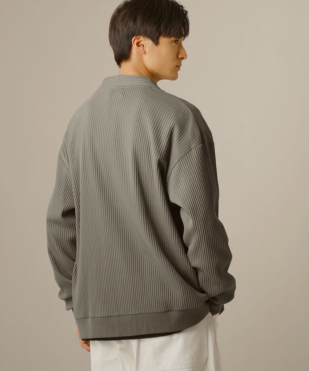 4/3限定値下　新品　フミカウチダ　リブ　コルセット　カーディガン　S FUMIKA UCHIDA： SHETLAND RIB STITCH HOODED CARDIGAN - TOP GREY
