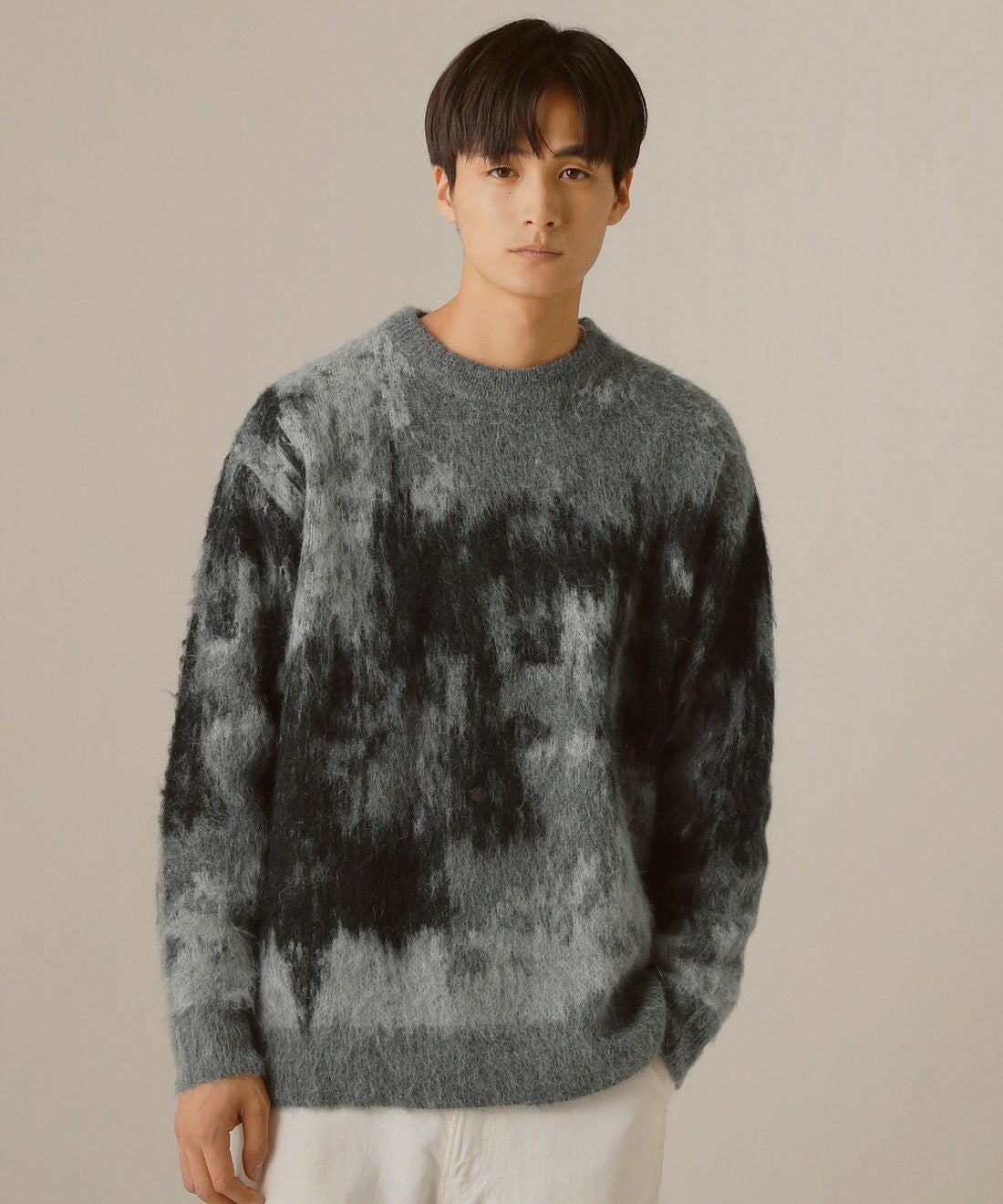 アブストラクトシャギーモヘアプルオーバーニット | 【公式】SPU スプ