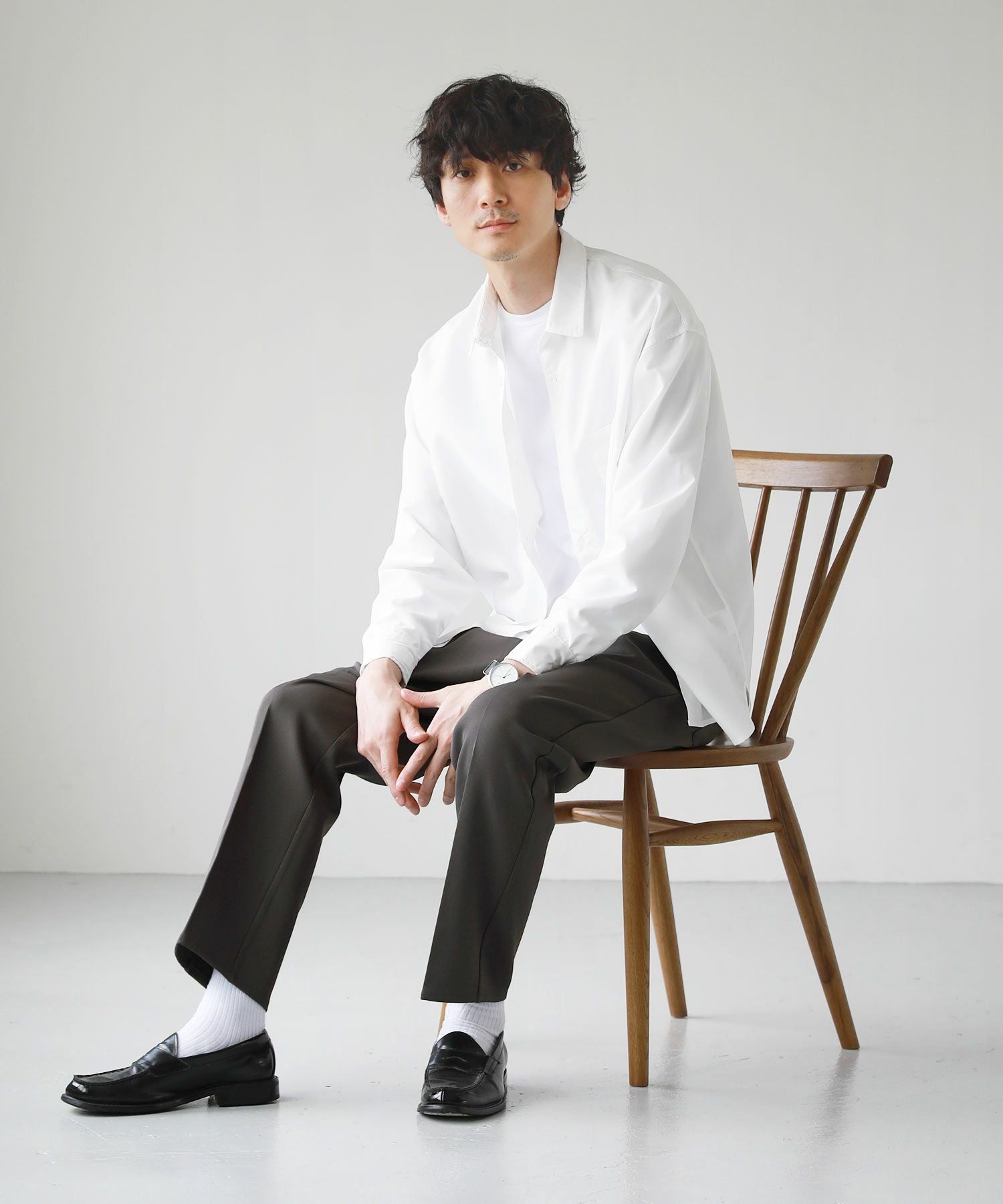 セミルーズリラクシングブロード長袖シャツ | 【公式】SPU スプ公式