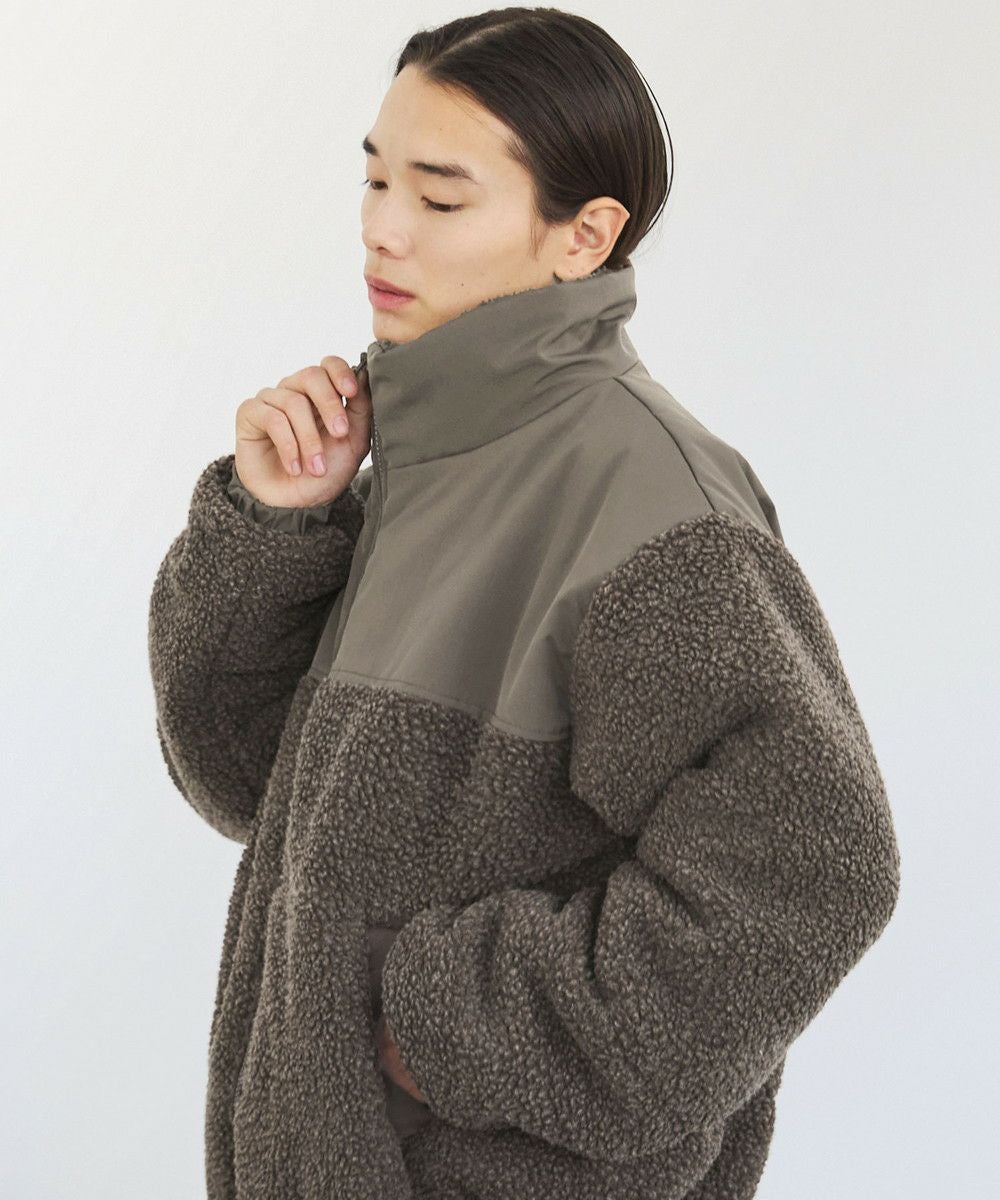 ボア切替中綿ルーズシルエットジャケット | 【公式】SPU スプ公式通販