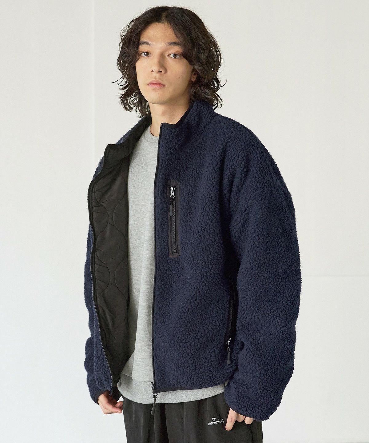 ビッグシルエットリバーシブル中綿ボアフリースジャケット | 【公式
