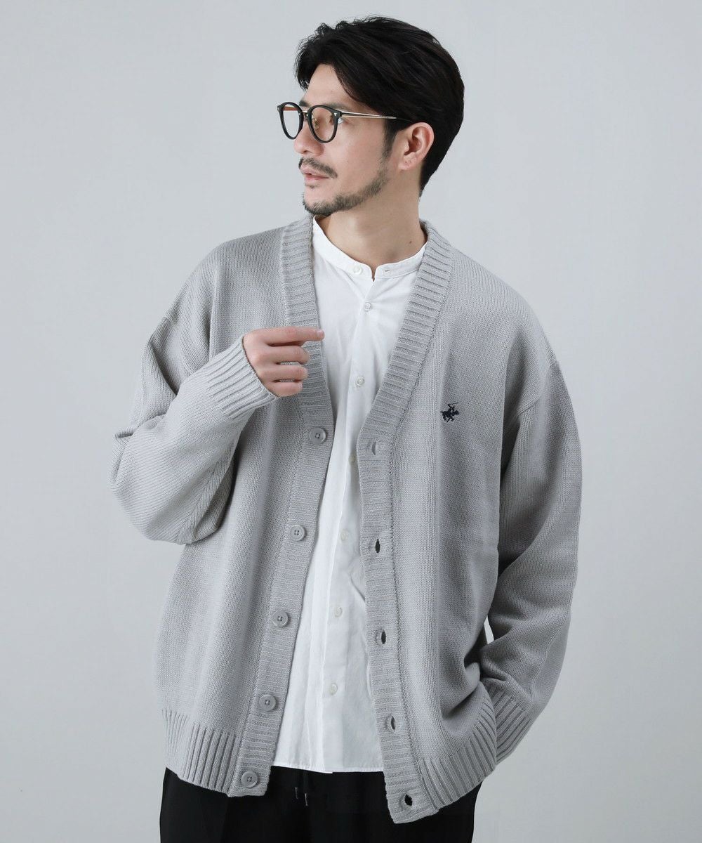 ワンポイントロゴVネックニット長袖カーディガン | 【公式】SPU スプ