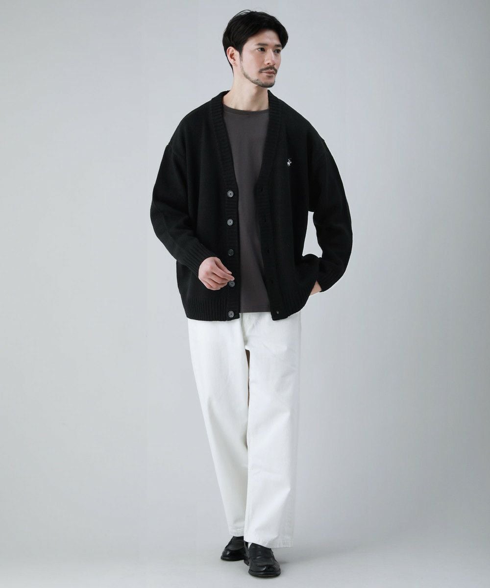ワンポイントロゴVネックニット長袖カーディガン | 【公式】SPU スプ