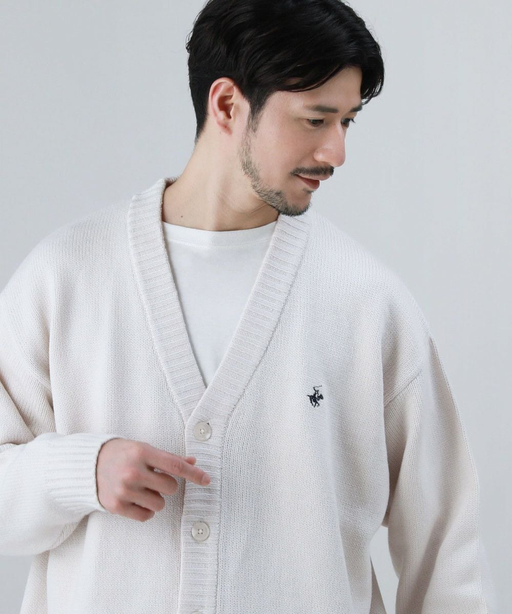ワンポイントロゴVネックニット長袖カーディガン | 【公式】SPU スプ