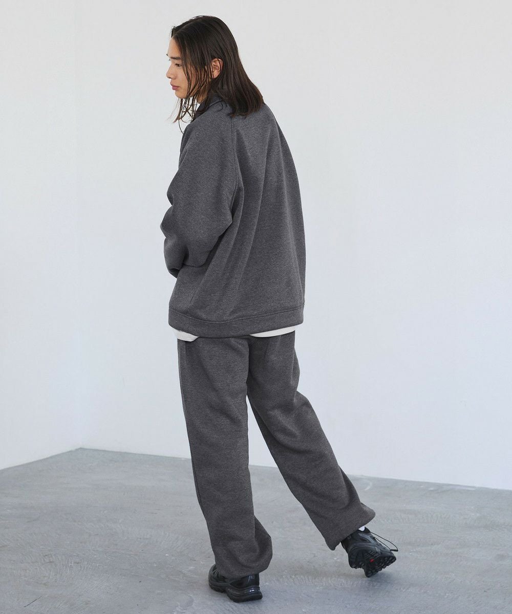 上下2点セット】裾ドローコード裏起毛スウェット＆パンツ セットアップ