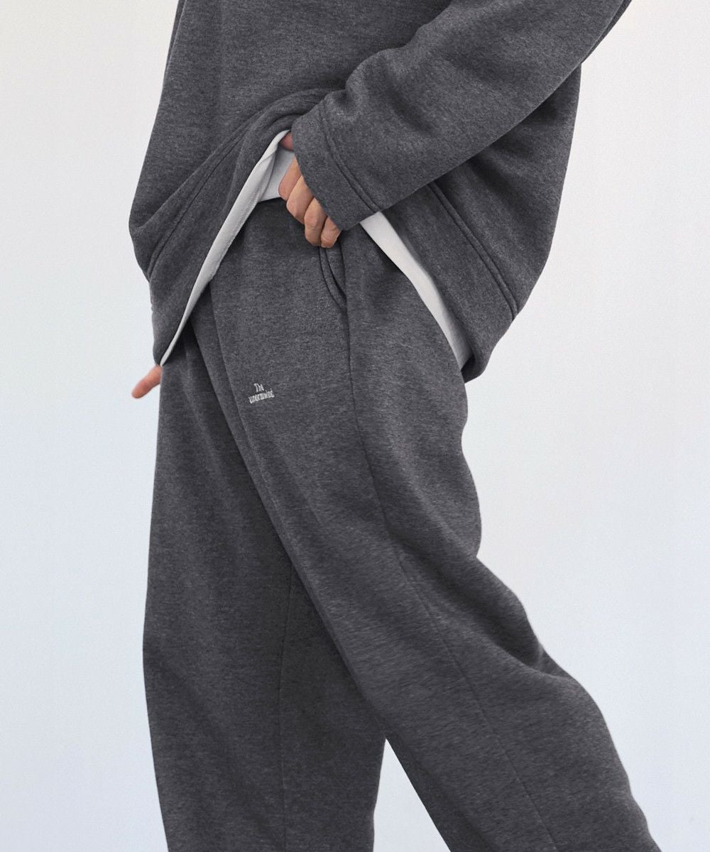 上下2点セット】裾ドローコード裏起毛スウェット＆パンツ セットアップ