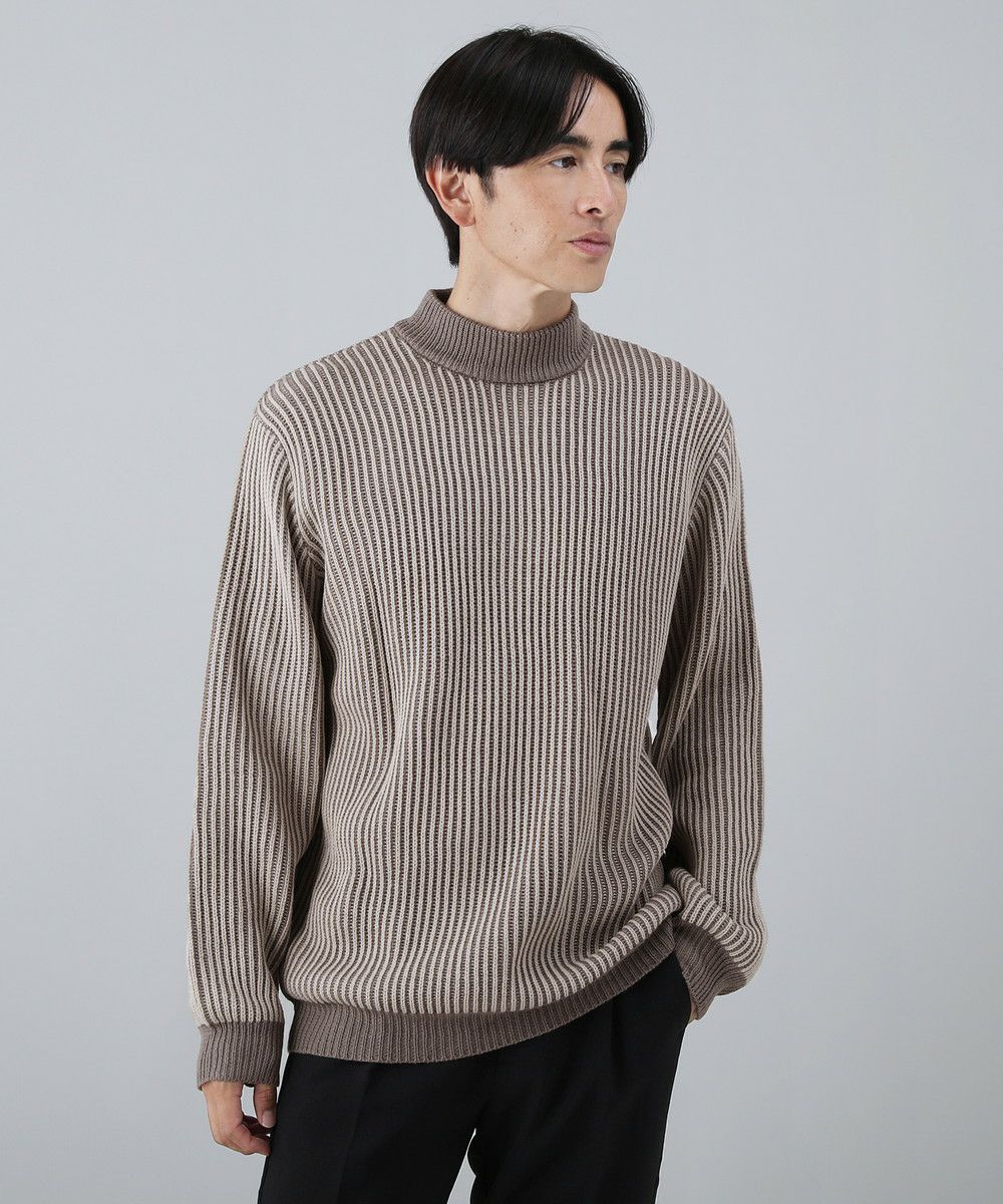 二重臼畦編みモックネックニット | 【公式】SPU スプ公式通販｜メンズ