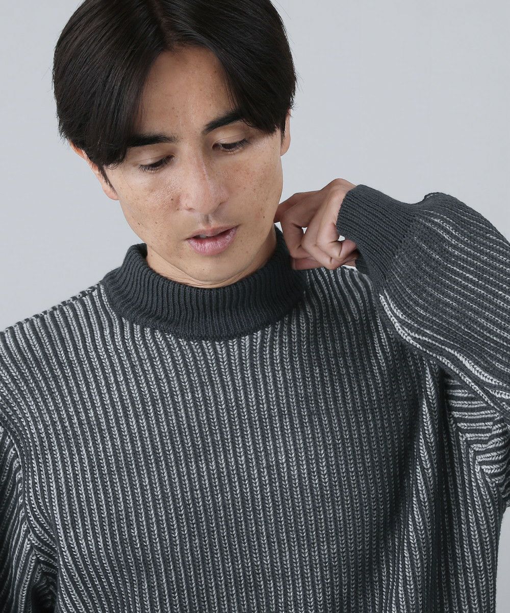 二重臼畦編みモックネックニット | 【公式】SPU スプ公式通販｜メンズ