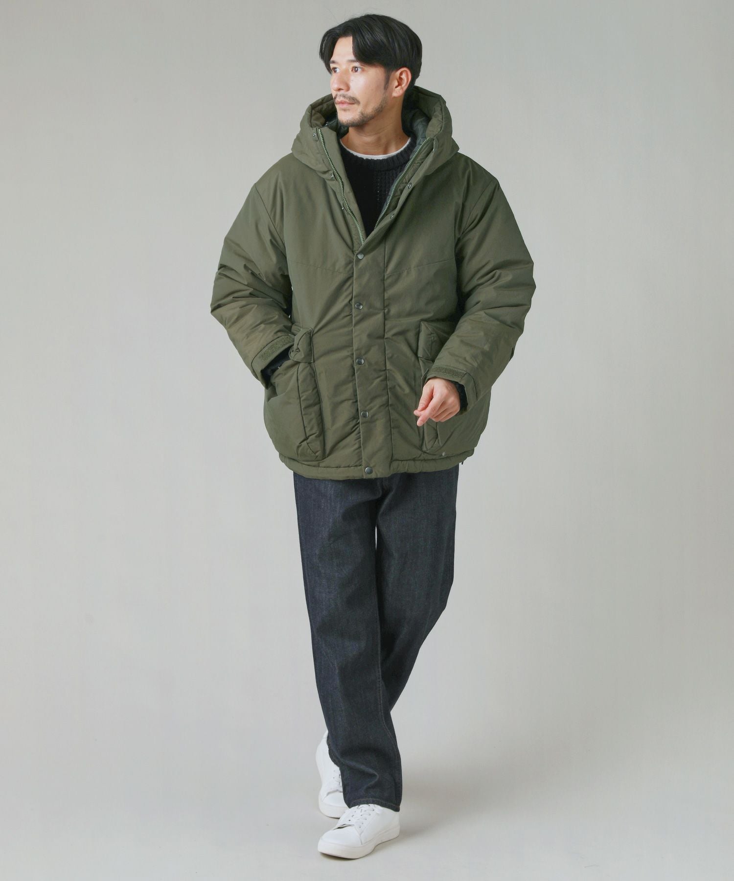 60/40クロスSorona(R)Dupont中綿ビッグポケットマウンテンパーカー