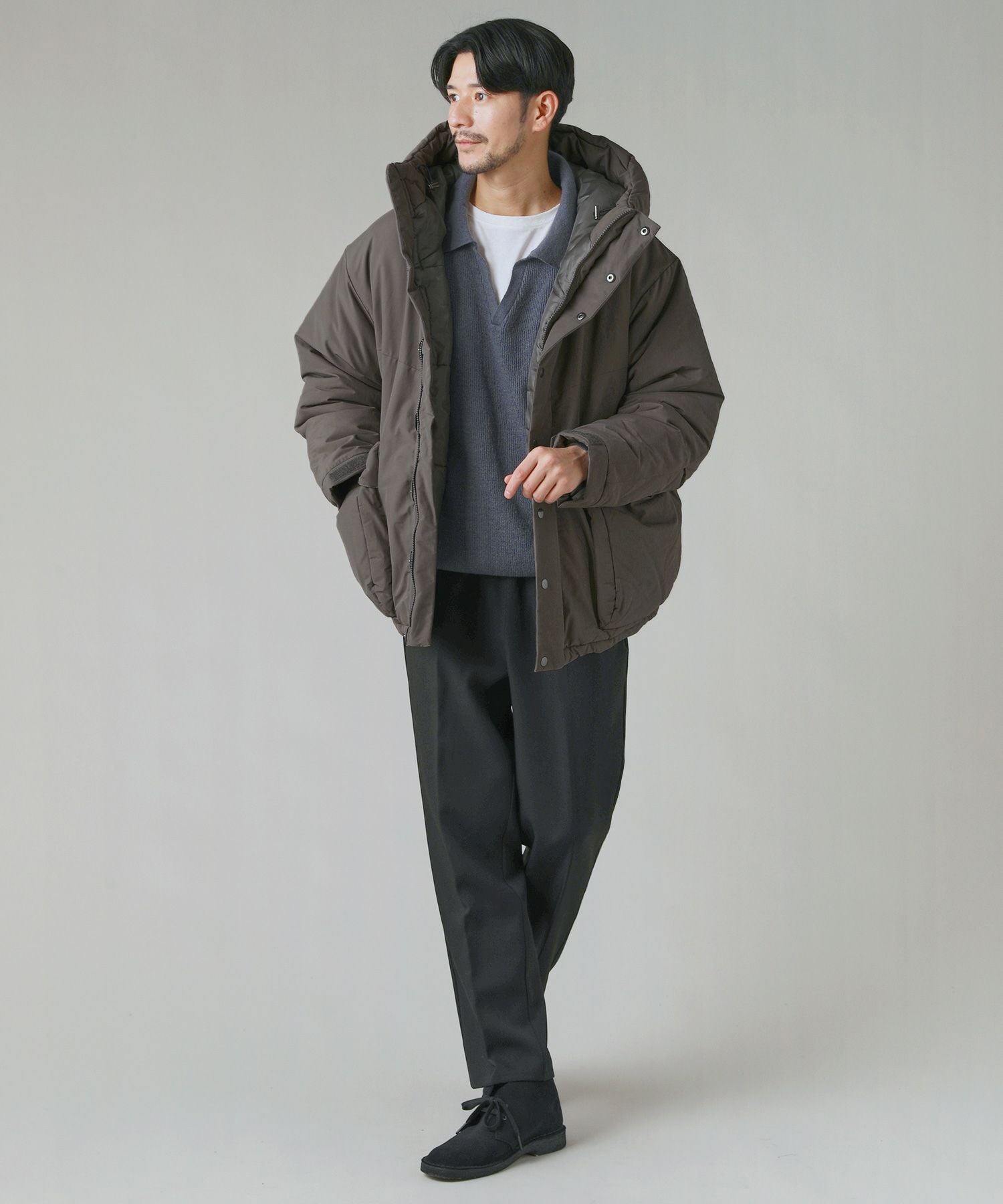 60/40クロスSorona(R)Dupont中綿ビッグポケットマウンテンパーカー