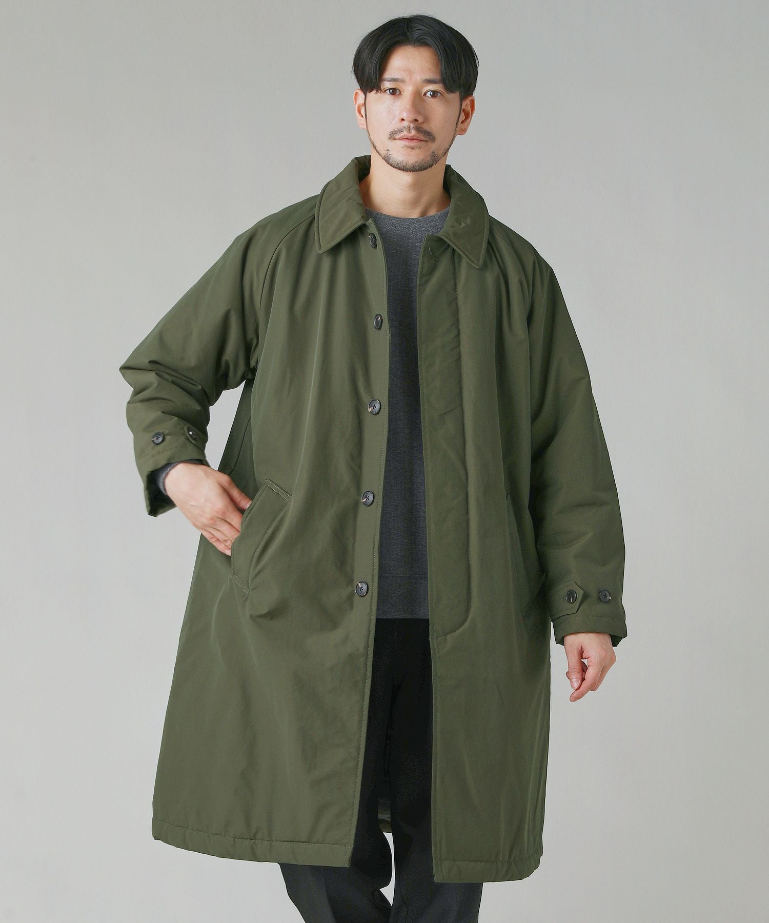 60/40クロスSorona(R)Dupont中綿ステンカラーコート | 【公式】SPU