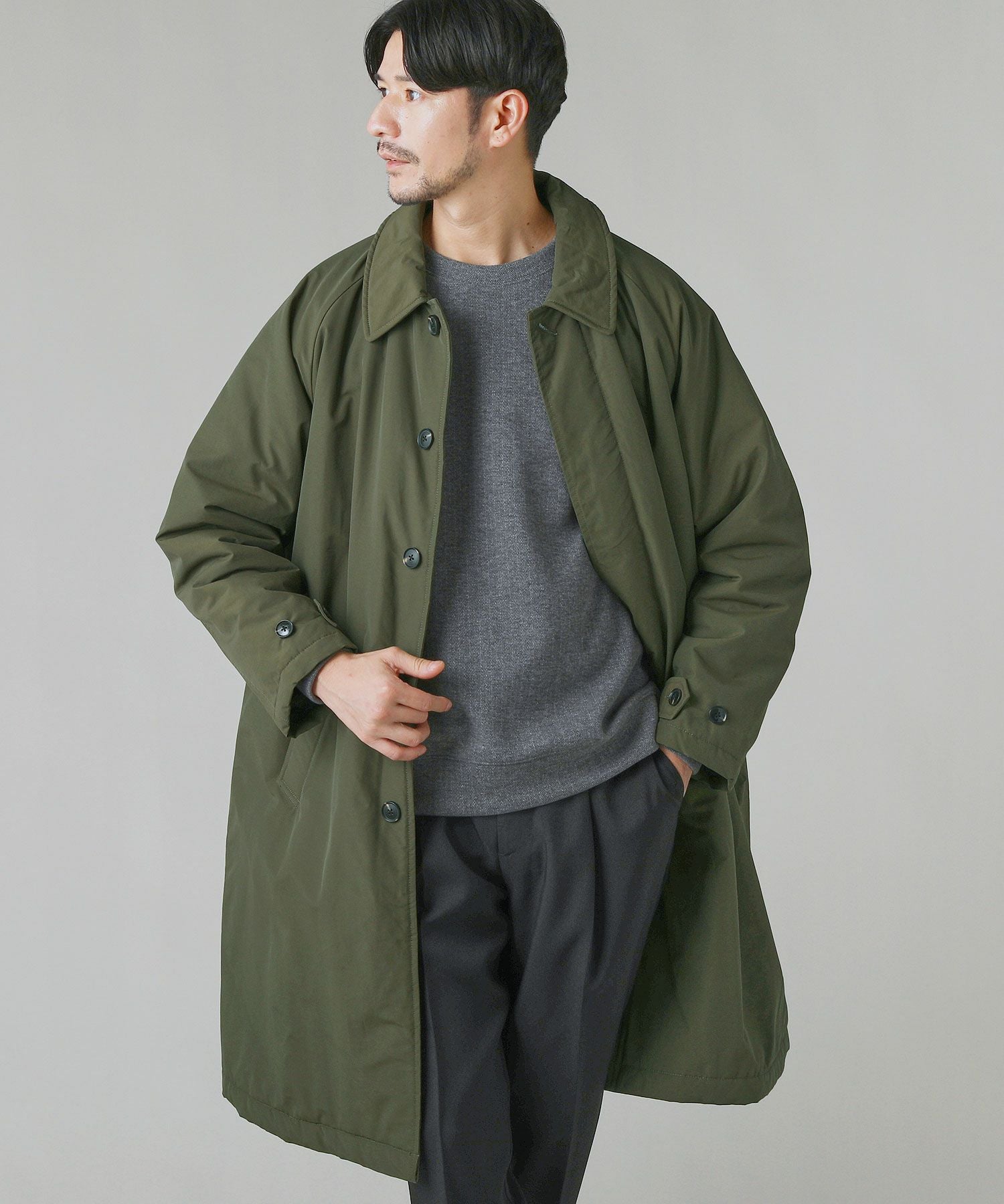 60/40クロスSorona(R)Dupont中綿ステンカラーコート | 【公式】SPU