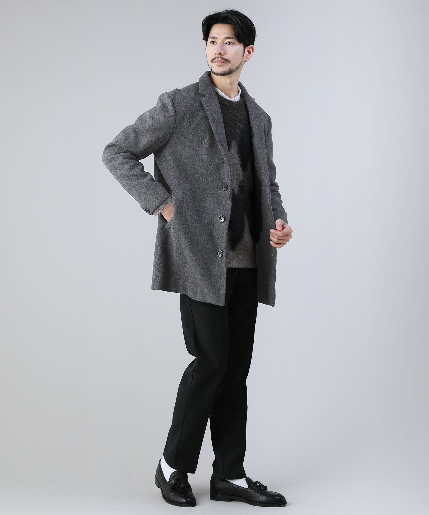 TECHメルトンチェスターコート | 【公式】SPU スプ公式通販｜メンズ