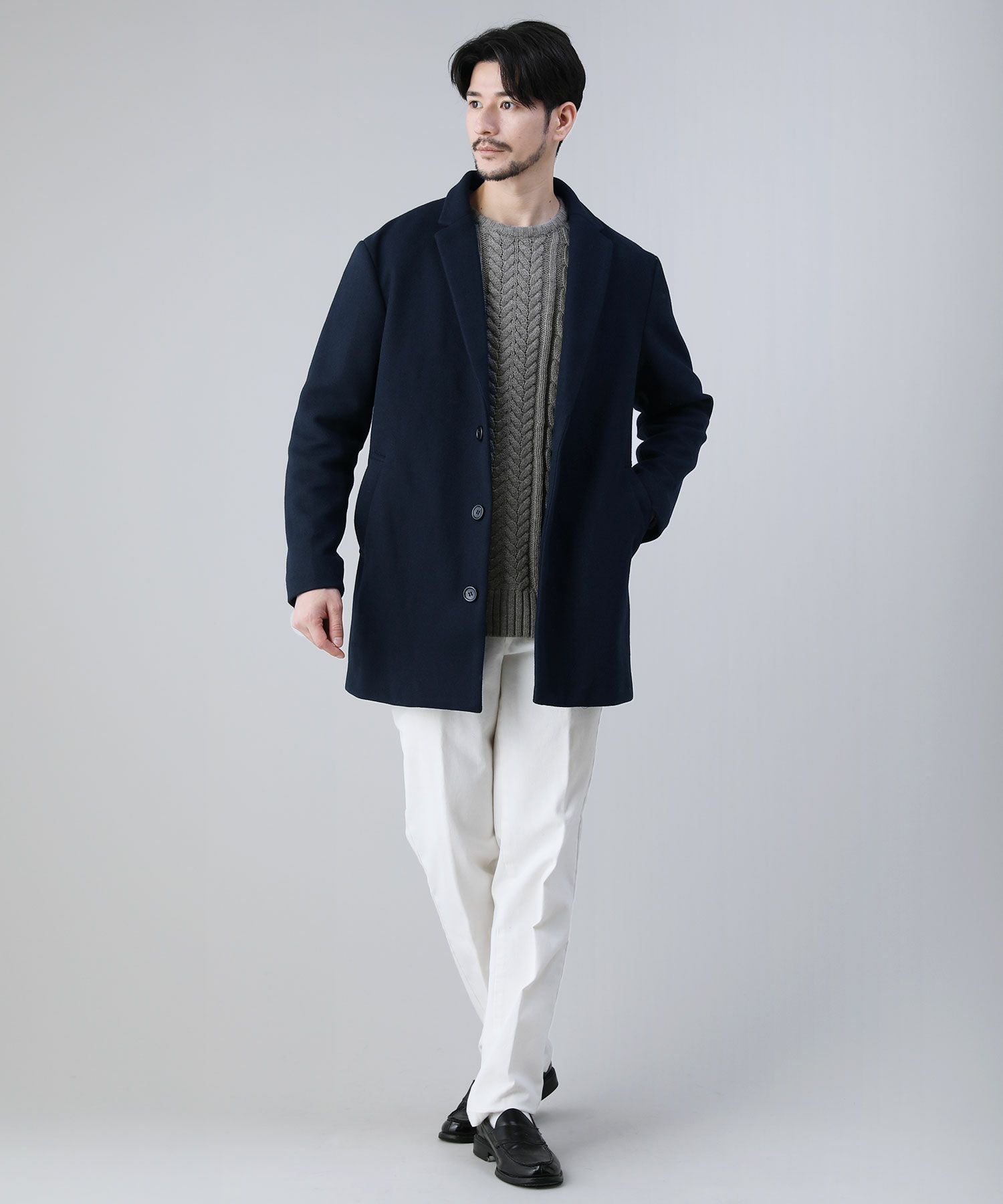 TECHメルトンチェスターコート | 【公式】SPU スプ公式通販｜メンズ