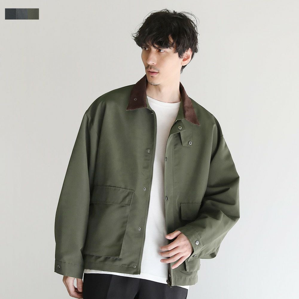 襟コーデュロイ切替ビッグシルエット2wayブルゾン | 【公式】SPU スプ