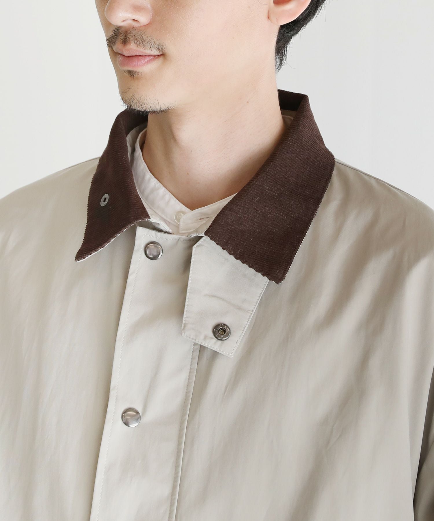 襟コーデュロイ切替ビッグシルエット2wayブルゾン | 【公式】SPU スプ