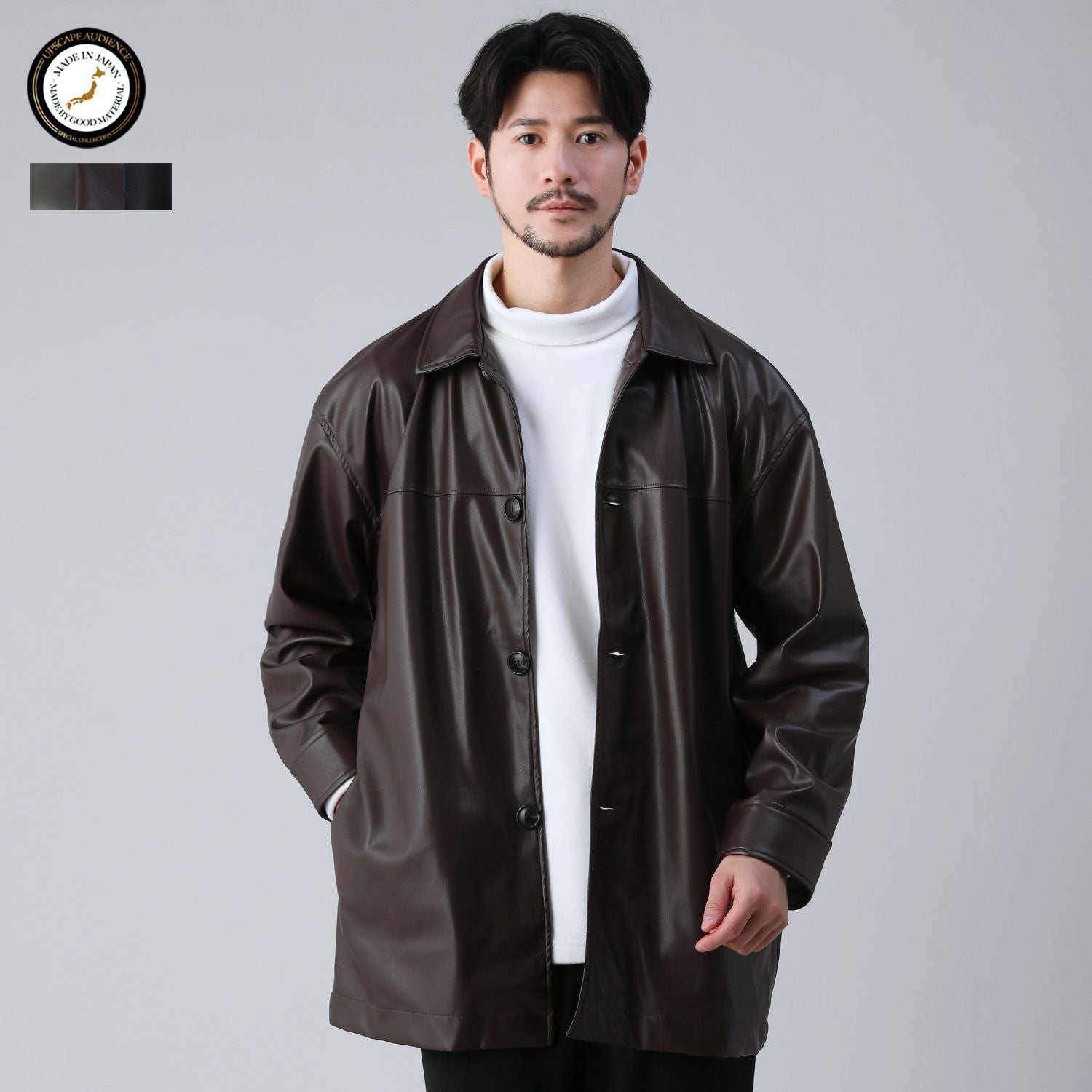 日本製ロイヤルフェイクレザーカーコート | 【公式】SPU スプ公式通販