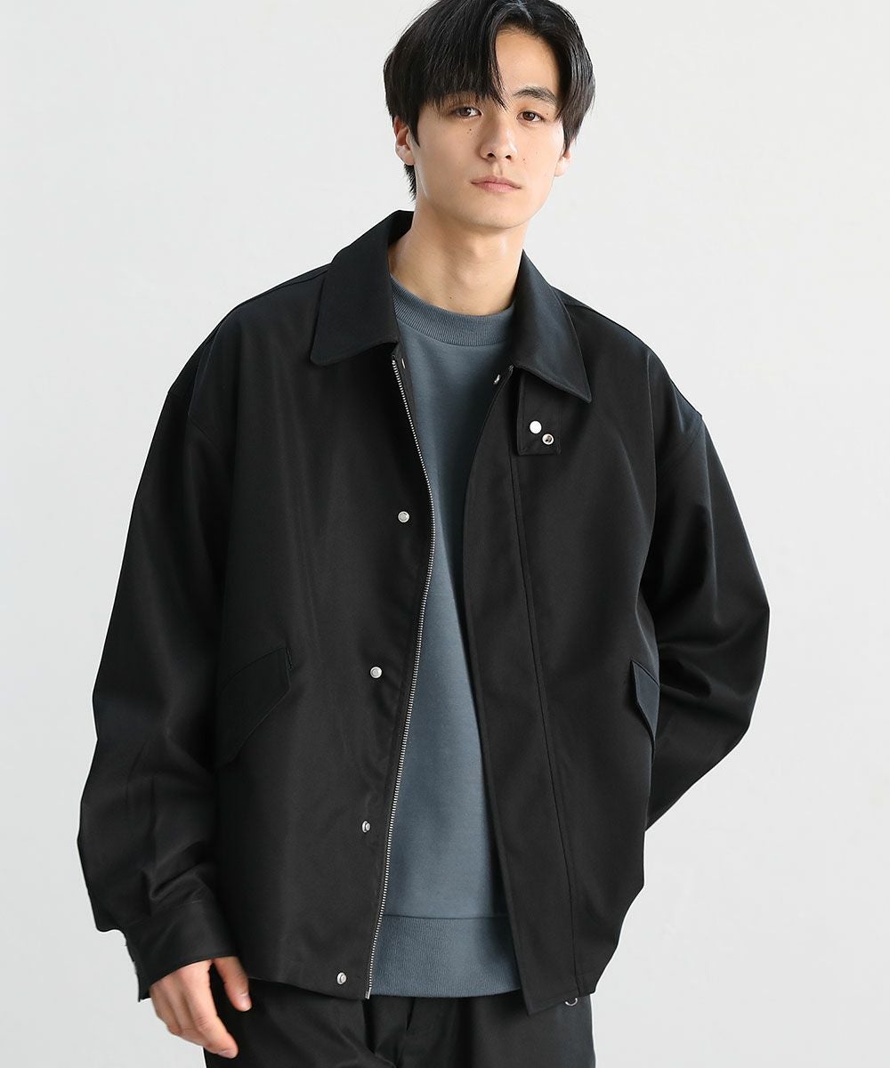 新品＊soeur7 2wayミリタリーオーバーブルゾンヤマダヤショートコート soeur7◇2WAYミリタリーオーバーブルゾン/9/コットン/BLK/MF-166-2