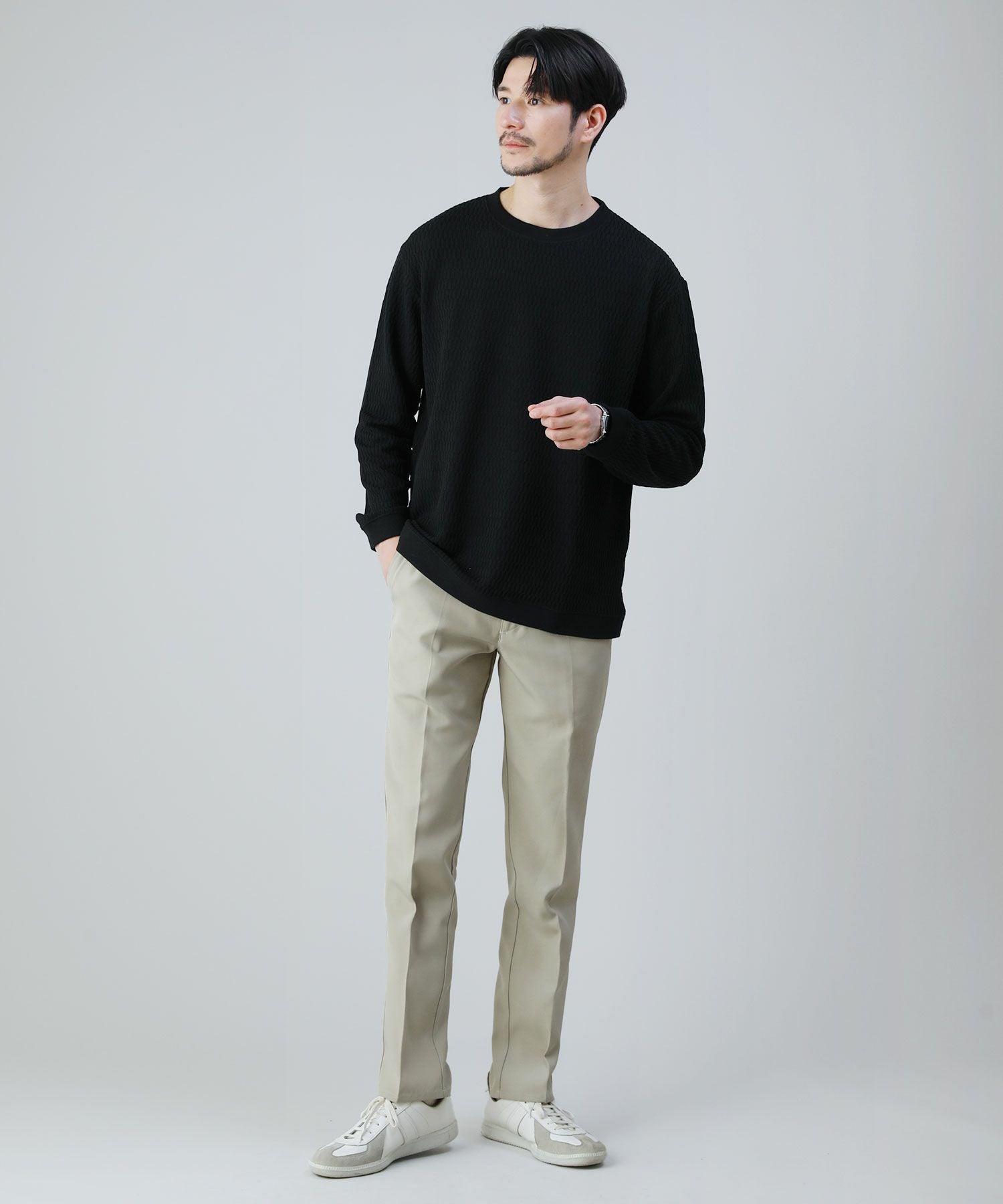 ハニカムサーマル長袖スウェット | 【公式】SPU スプ公式通販｜メンズ