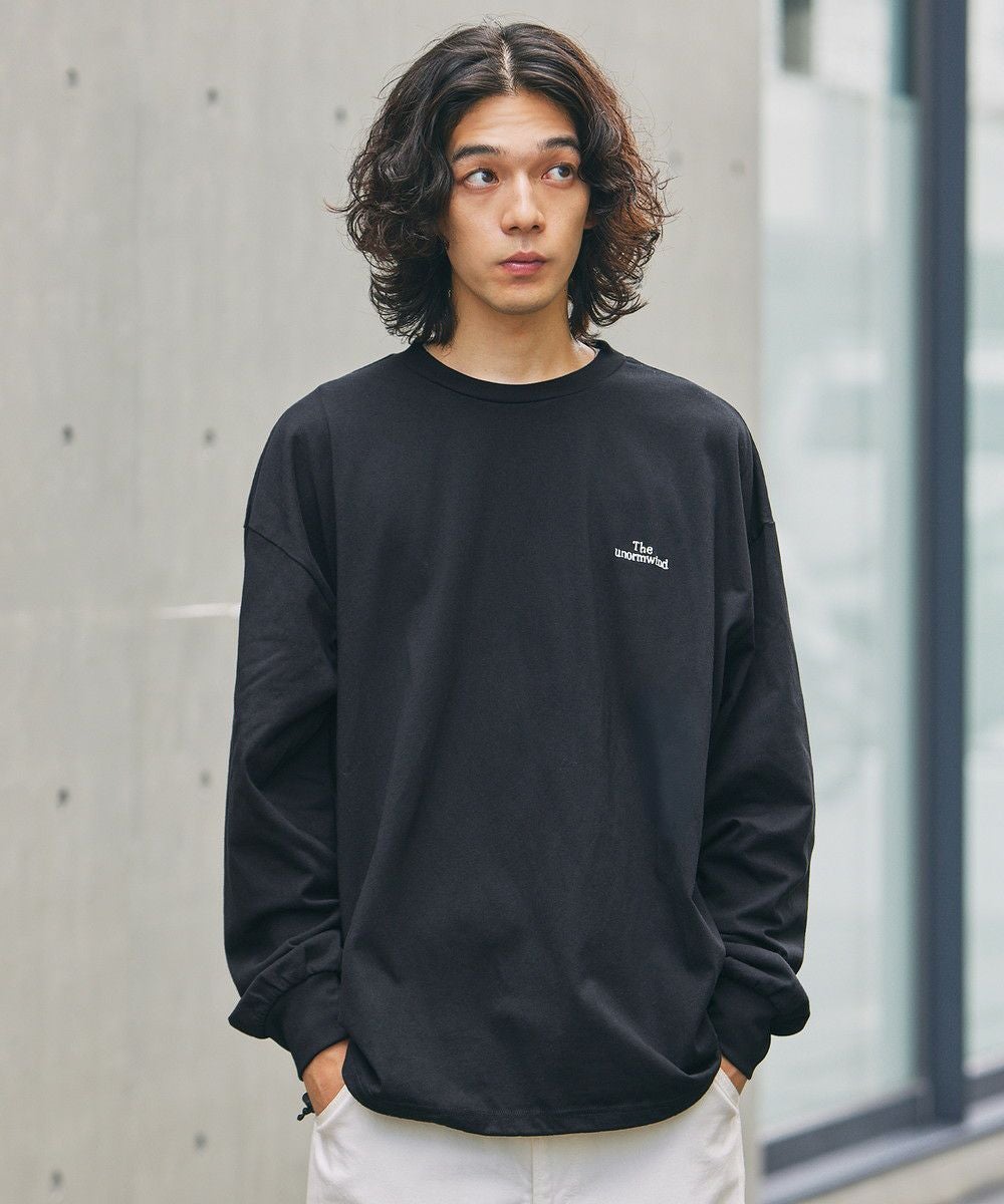 ロゴ刺繍裾ドローコード長袖無地Tシャツ | 【公式】SPU スプ公式通販