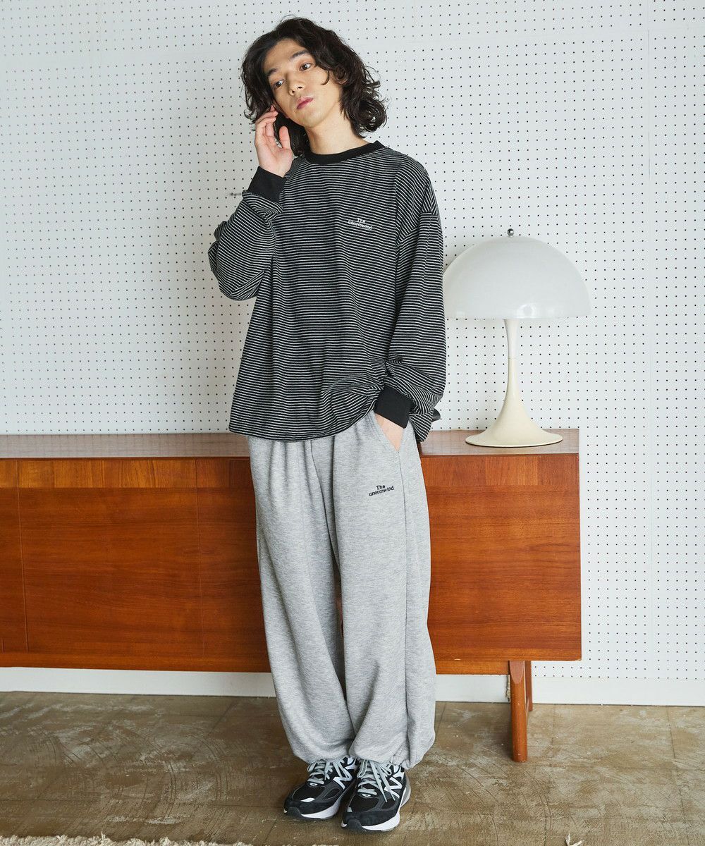 MADHECTIC sweat pants スウェット ボーダー 裾ドローコード セットアップ対応】ブランド刺繍ロゴ裾ドローコードアーバンテック