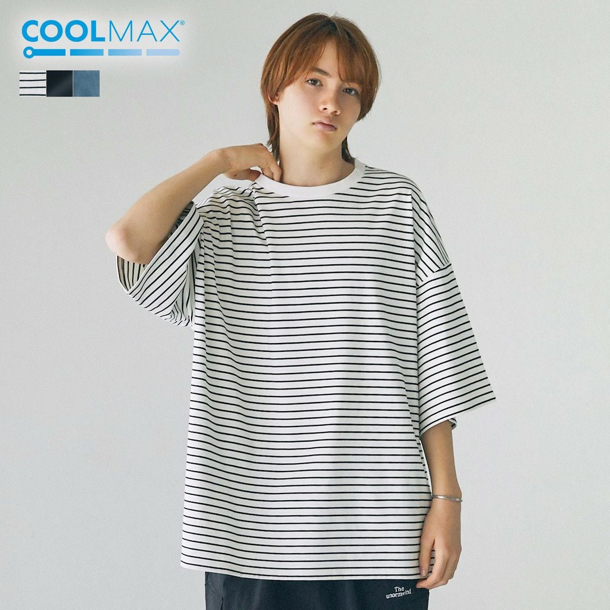 コットンミックスCOOLMAX(R)ビッグシルエットTシャツ 【メール便対応