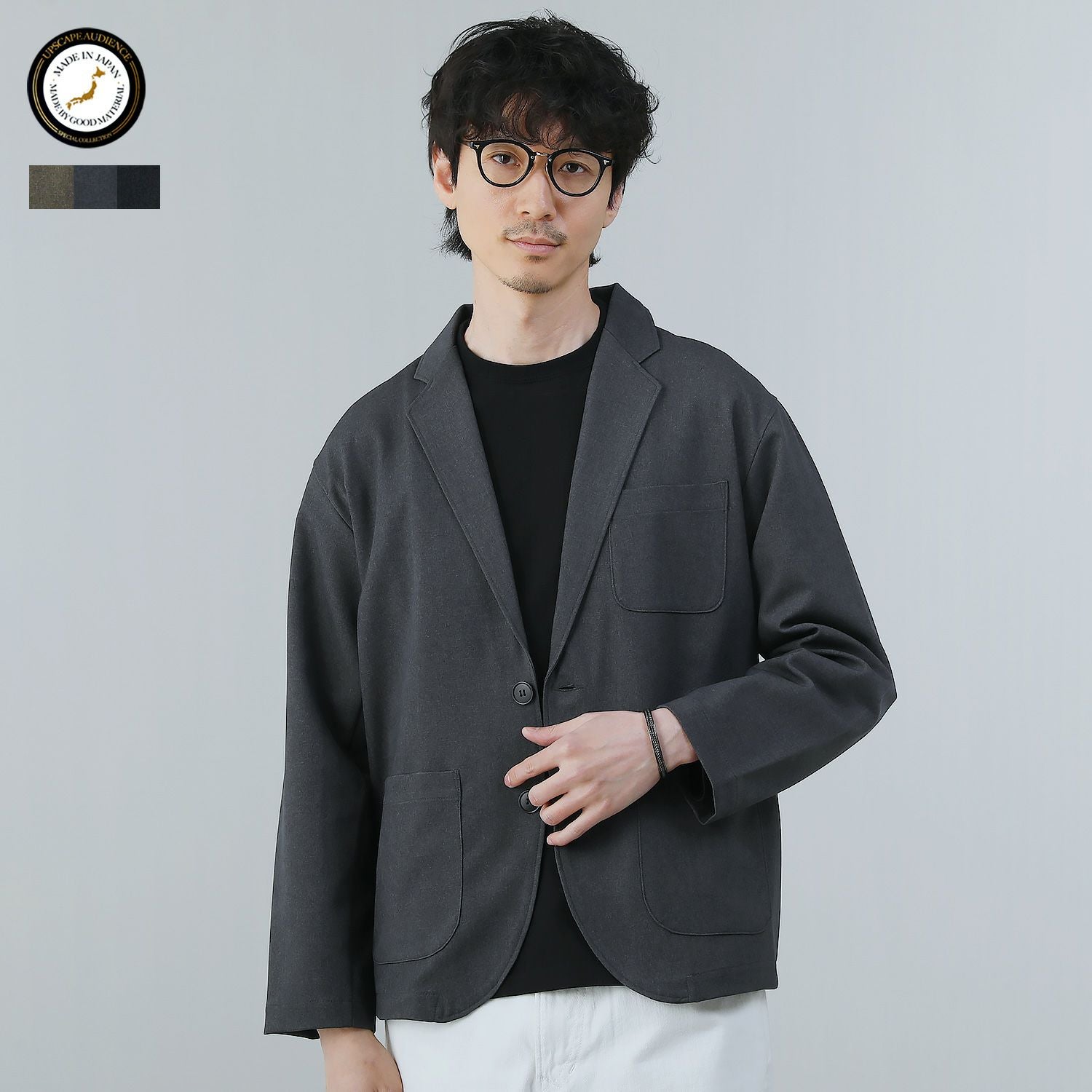 セオリー Light Saxony 2 テーラードジャケット 黒ブラックウールL COOTIE PRODUCTIONS(クーティー)T/W Saxony Double Breasted Jacket