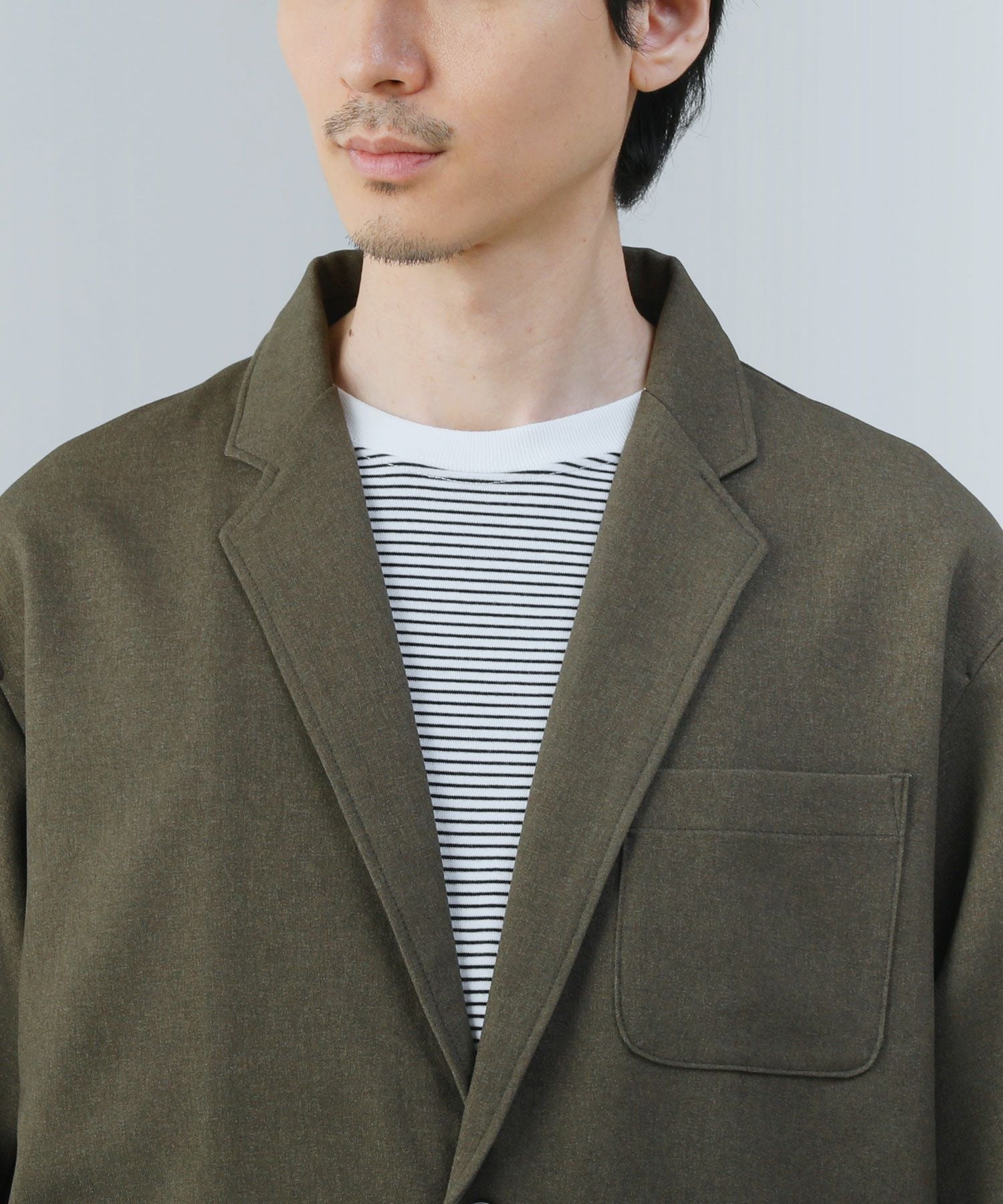 日本製Naturemier（ナチュレミア）TECHウールライクツイル2B長袖